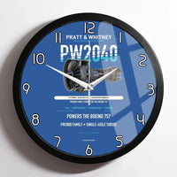 Thumbnail for PW2040 design on blue framed wall clock