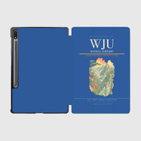 Thumbnail for Wonju Airport (WJU) design on blue samsung tablet tablet case