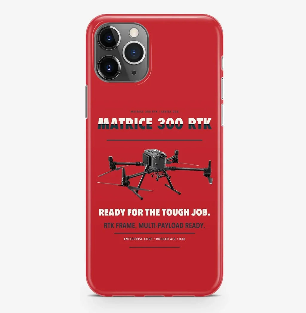DJI Matrice 300 RTK Case ProMax design on red iphone case promax
