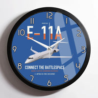 Thumbnail for E-11A BACN design on blue framed wall clock
