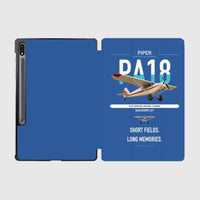 Thumbnail for Piper PA-18 Super Cub design on blue samsung tablet tablet case
