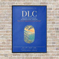 Thumbnail for Dalian Zhoushuizi International Airport DLC - Canvas Framed - Blue