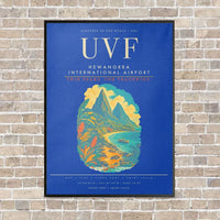 Thumbnail for Hewanorra International Airport UVF - Canvas Framed - Blue