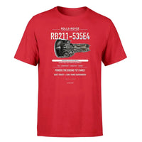 Thumbnail for RB211-535E4 design on red single side