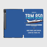 Thumbnail for Socata TBM 850 design on blue samsung tablet tablet case