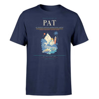 Thumbnail for Jay Prakash Narayan International Airport (PAT) T-Shirt single-side front print in Navy Blue | jay-prakash-narayan-international-airport-pat-double-side-t-shirt