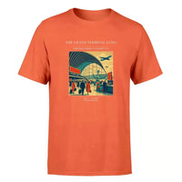 Thumbnail for VINTAGE G4300 - The Grand Terminal Echo - Premium T-Shirt design on orange premium t shirt