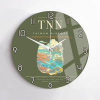 Thumbnail for Tainan Airport TNN Wall-Clock No-Frame - Green Army