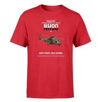 Thumbnail for NHIndustries NH90 TTH design on red t-shirt, single-side print