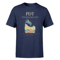 Thumbnail for Eastern Oregon Regional Airport (PDT) T-Shirt single-side front print in Navy Blue | eastern-oregon-regional-airport-pdt-double-side-t-shirt