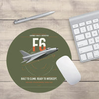 Thumbnail for English Electric Lightning F6 design on green army round mouse pad