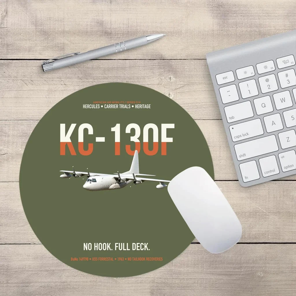 KC-130F BuNo 149798 design on green army round mouse pad