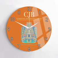Thumbnail for Coimbatore International Airport CJB Wall-Clock No-Frame - Orange