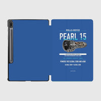 Thumbnail for PEARL 15 design on blue samsung tablet tablet case