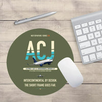 Thumbnail for Airbus ACJ319neo design on green army round mouse pad