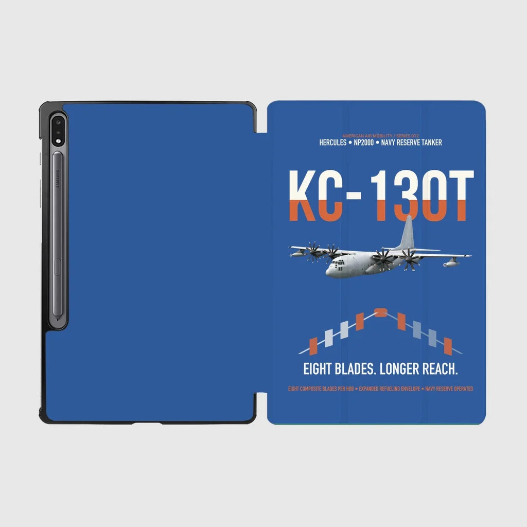 KC-130T NP2000 design on blue samsung tablet tablet case