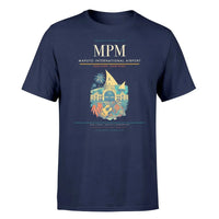 Thumbnail for Maputo International Airport (MPM) T-Shirt single-side front print in Navy Blue | maputo-international-airport-mpm-double-side-t-shirt