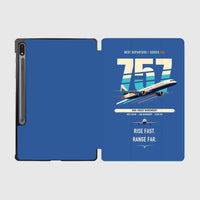 Thumbnail for Boeing 757-200 design on blue samsung tablet tablet case