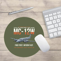 Thumbnail for MC-12W Liberty Eyes Over The Ground design on green army round mouse pad