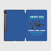 Thumbnail for Parrot ANAFI USA design on blue samsung tablet tablet case