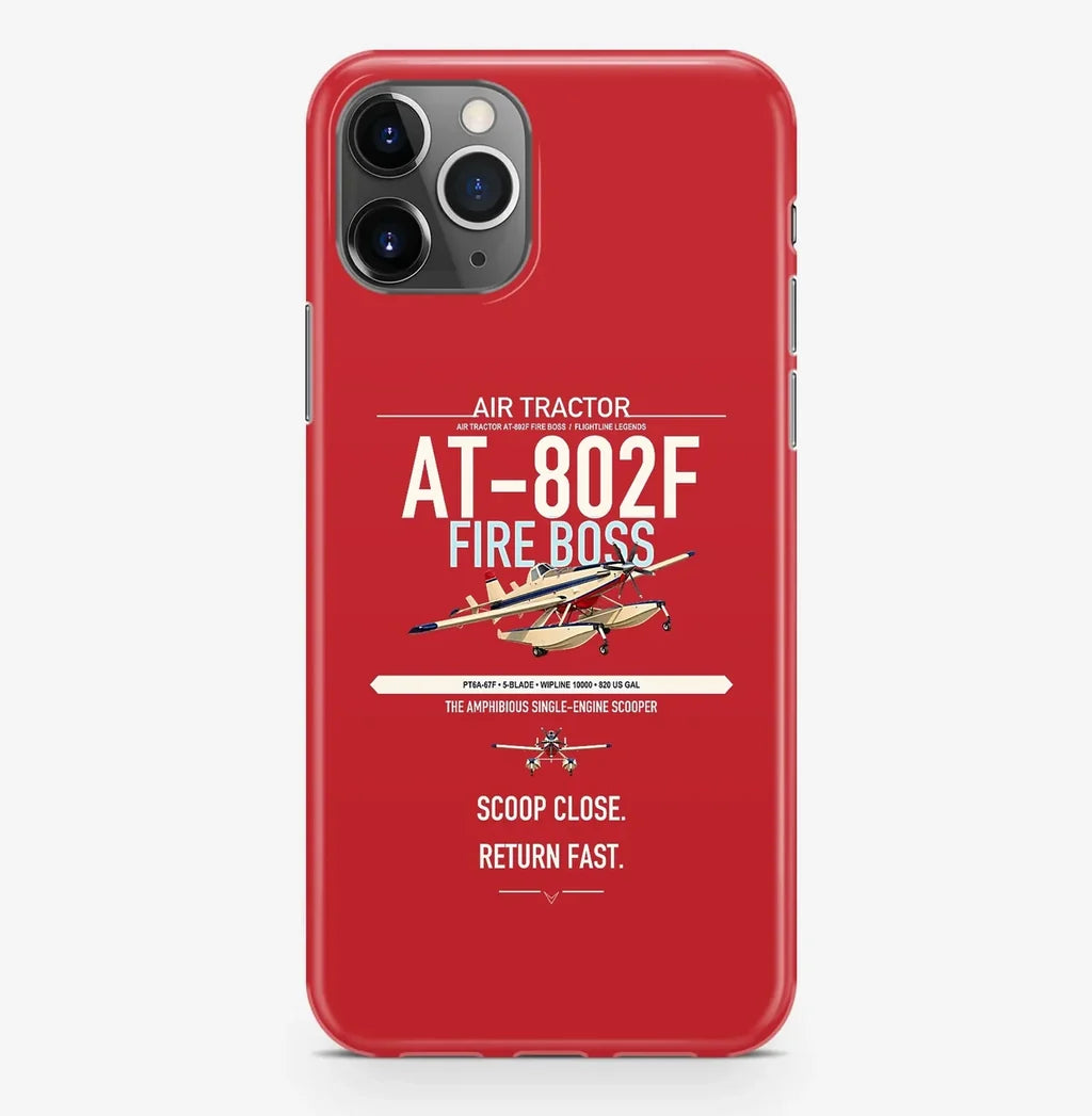 Air Tractor AT-802F Fire Boss design on red magsafe iphone case, for iPhone Pro Max
