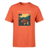 Thumbnail for VINTAGE G4524 - The Jungle Airstrip - Premium T-Shirt design on orange premium t shirt