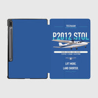 Thumbnail for Tecnam P2012 STOL design on blue samsung tablet tablet case
