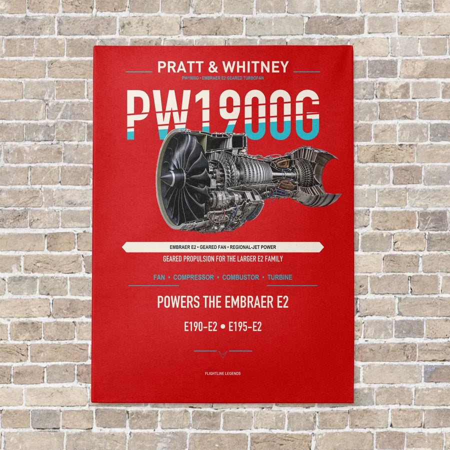 PW1900G vertical canvas print - no frame - red background