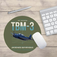 Thumbnail for TBM-3 Avenger design on green army round mouse pad