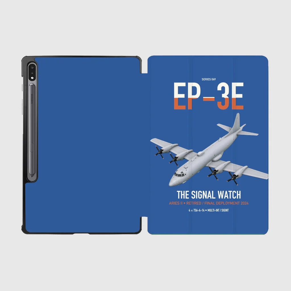 EP-3E ARIES II design on blue samsung tablet tablet case