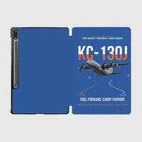 Thumbnail for KC-130J SUPER HERCULES design on blue samsung tablet tablet case