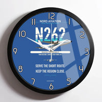 Thumbnail for Nord 262A design on blue framed wall clock