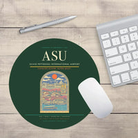 Thumbnail for Silvio Pettirossi International Airport ASU Mouse-Pad Round - Dark Green