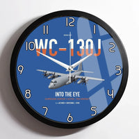 Thumbnail for WC-130J Hurricane Hunter design on blue framed wall clock
