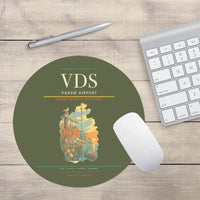 Thumbnail for Vadsø Airport (VDS) design on green army round mouse pad