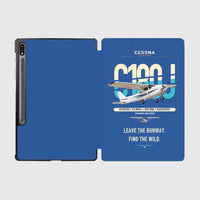 Thumbnail for Cessna 180J Skywagon design on blue samsung tablet tablet case