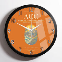 Thumbnail for Accra International Airport ACC Wall-Clock Framed - Orange