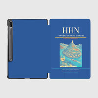 Thumbnail for Frankfurt-Hahn Airport (HHN) design on blue samsung tablet tablet case