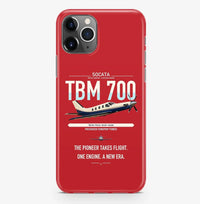 Thumbnail for Socata TBM 700 design on red magsafe iphone case, for iPhone Pro Max