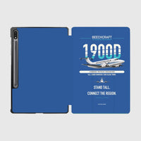 Thumbnail for Beechcraft 1900D design on blue samsung tablet tablet case