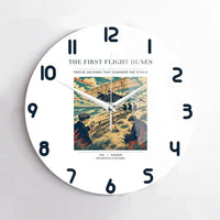 Thumbnail for VINTAGE G4000 - The First Flight Dunes - Designed Wall Clocks design on white no-frame
