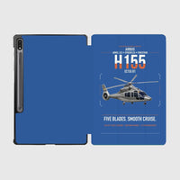Thumbnail for Airbus H155 EC155 B1 design on blue samsung tablet tablet case