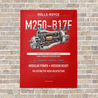 Thumbnail for M250-B17F vertical canvas print - no frame - red background