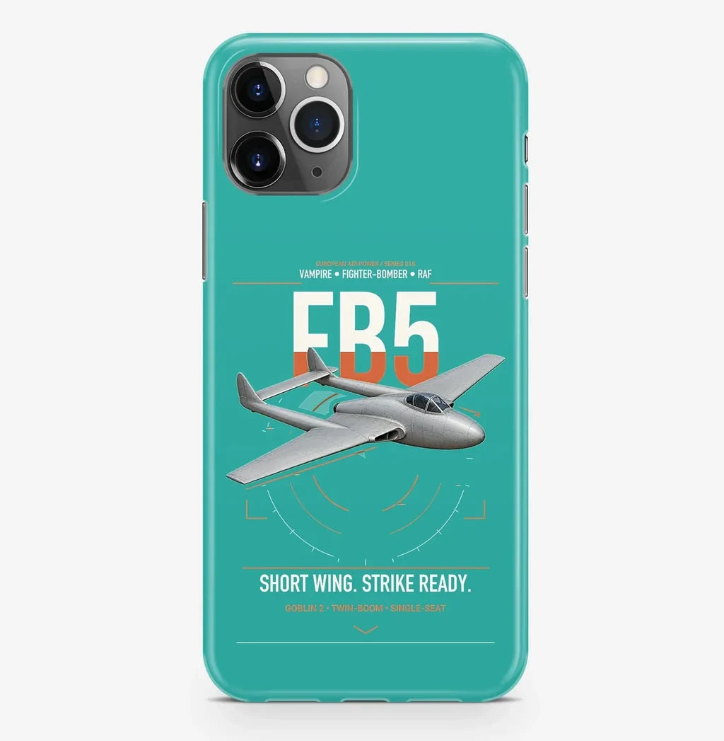 de Havilland Vampire FB5 design on turquoise magsafe iphone case, for iPhone Pro Max