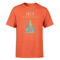 Thumbnail for Phu Bai International Airport (HUI) T-Shirt single-side front print in Orange | phu-bai-international-airport-hui-double-side-t-shirt