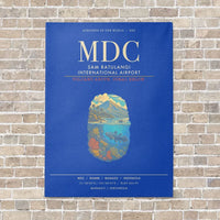 Thumbnail for Sam Ratulangi International Airport MDC - Canvas Framed - Blue
