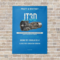 Thumbnail for JT3D vertical canvas print - no frame - turquoise background