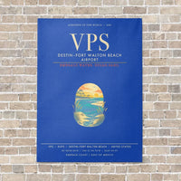 Thumbnail for Destin Fort Walton Beach Airport VPS - Canvas Framed - Blue