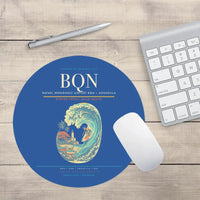 Thumbnail for Rafael Hernández Airport (BQN) design on blue round mouse pad