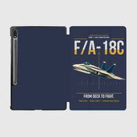 Thumbnail for F-A-18C Hornet design on navy blue samsung tablet tablet case